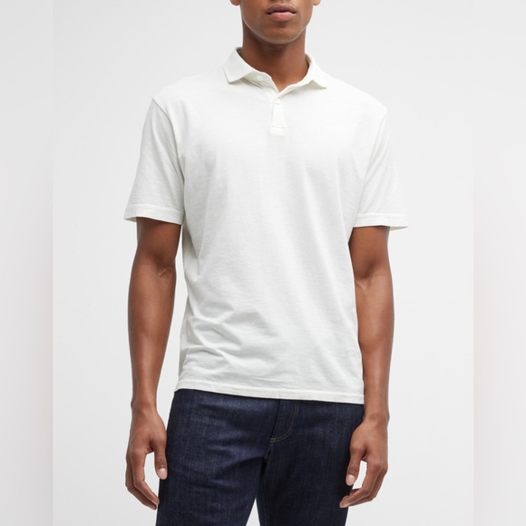 Peter Millar Other - Peter Millar Polo Shirt Mens White Solid Stretch Jersey Golf